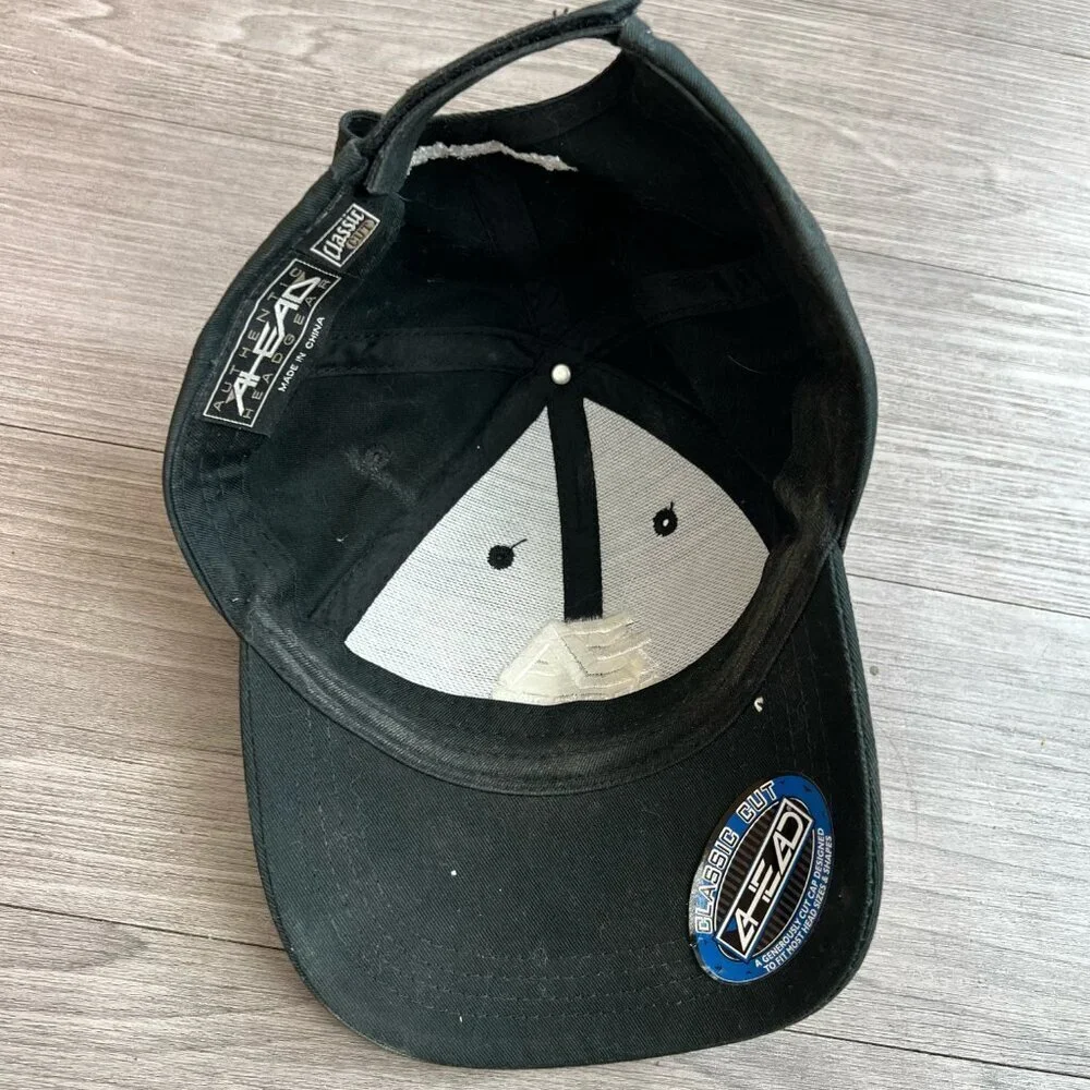 Vintage 00s EA Sports Black Embroidered Baseball Hat Ahead Headgear